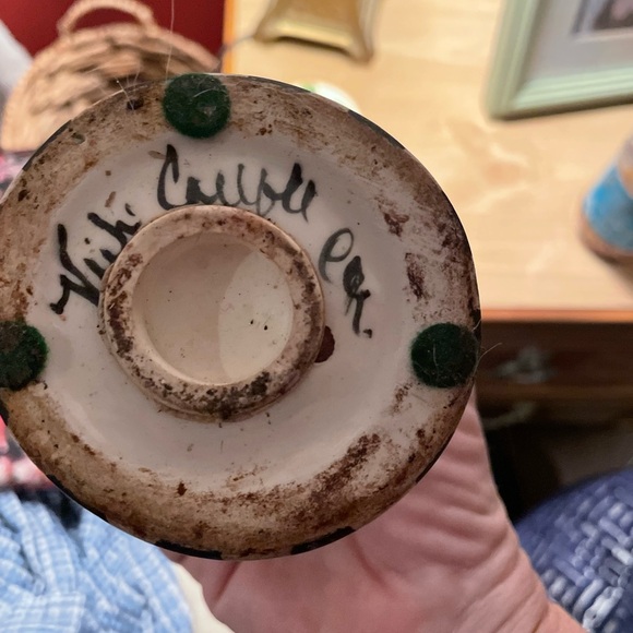 VICKI CARROLL Salt & Pepper Shakers, Vintage Razzle Dazzle 1996 MS Artist Signed - Picture 6 of 11